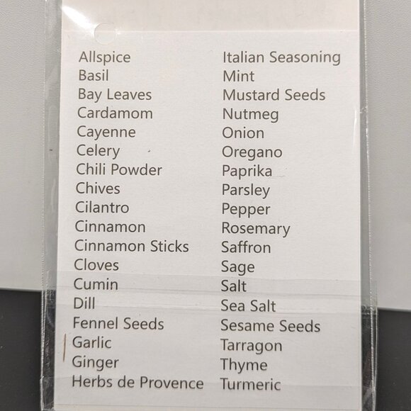 NWT! Spice Jar Labels, Recipe Cards & Recipe Flags - Picture 4 of 8